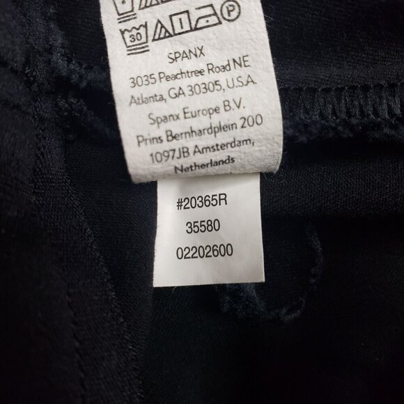 Spanx On The Go Ankle Slim Straight Pant Womens Medium Black Trouser - Picture 9 of 9